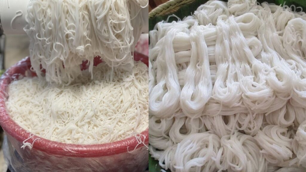 Bún chứa huỳnh quang trắng sáng bất thường